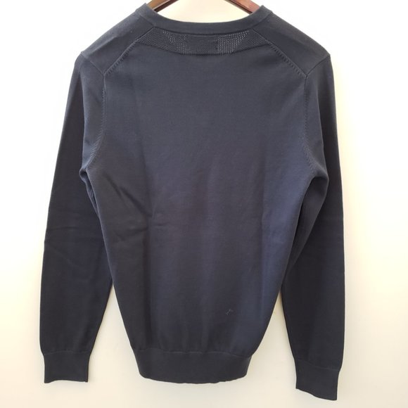 Lands' End Men's Navy V-neck Sweater Size Small - Picture 6 of 8